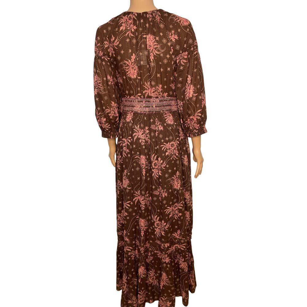 Free People NWT womens Golden Hour Maxi Dress size Small Boho Cottagecore - Picture 6 of 13